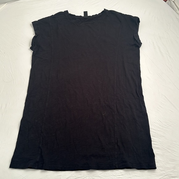 Bobi black short sleeve casual cotton dress - Picture 6 of 9